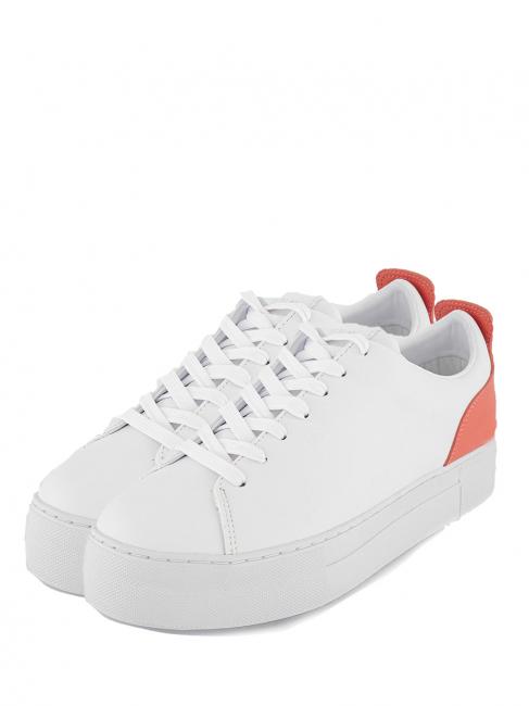 GUESS GIAA 5 High top sneakers white orange - Women’s shoes