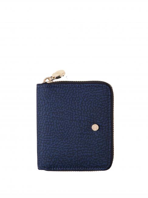 BORBONESE CLASSICA  Medium zip around wallet blue - Women’s Wallets