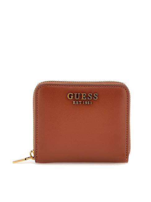 GUESS LAUREL Small zip around wallet whiskey - Women’s Wallets