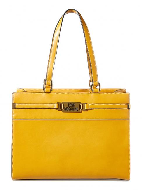 LOVE MOSCHINO Shopping Bag da ufficio  mustard - Women’s Bags