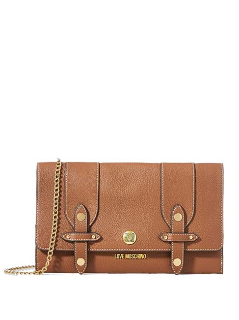 LOVE MOSCHINO Borsa postina con catena  leather - Women’s Bags