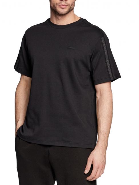 CALVIN KLEIN LOGO TAPE COMFORT Short-sleeved T-shirt Ck Black - T-shirt