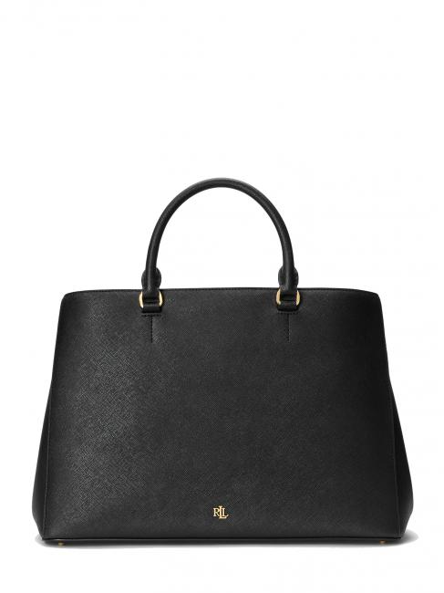 RALPH LAUREN HANNA Large leather handbag black5 - Women’s Bags