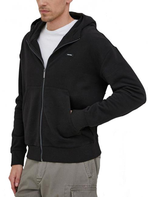CALVIN KLEIN COTTON COMFORT Full zip hoodie Ck Black - Sweatshirts