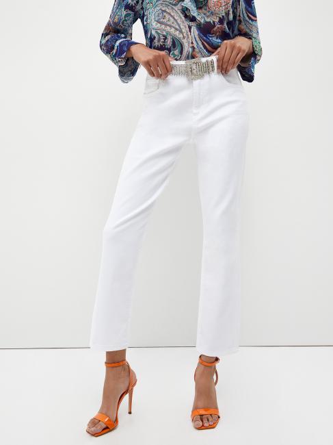 LIUJO Straight bottom up Women's Jeans Optical white - Women's Pants