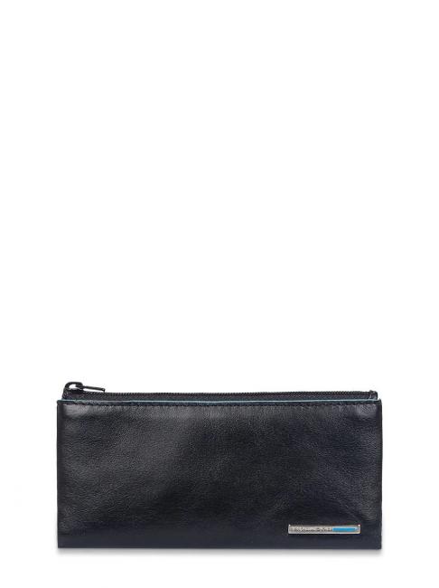 PIQUADRO key ring BLUE SQUARE, in leather Black - Key holders