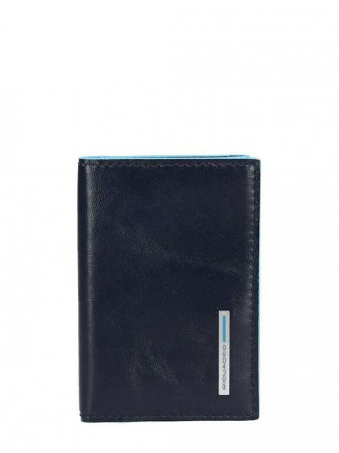 PIQUADRO BLUE SQUARE Leather key case blue - Key holders