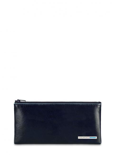 PIQUADRO key ring BLUE SQUARE, in leather blue - Key holders