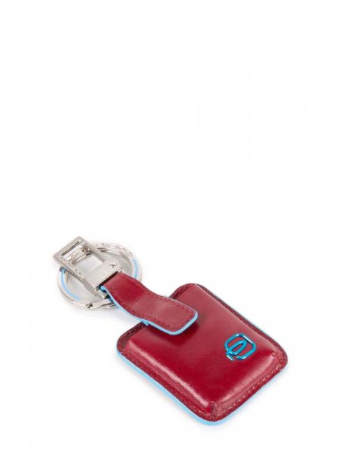 PIQUADRO keyring BLUE SQUARE, with CONNEQU device RED - Key holders
