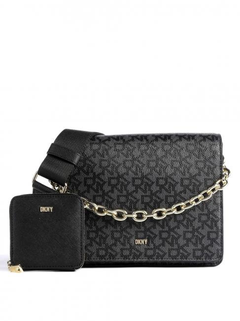 DKNY OTTO Chain handle bag and shoulder strap bklogo / bk - Women’s Bags