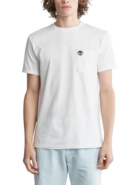 TIMBERLAND DUNSTAN RIVER Cotton T-shirt with pocket white - T-shirt