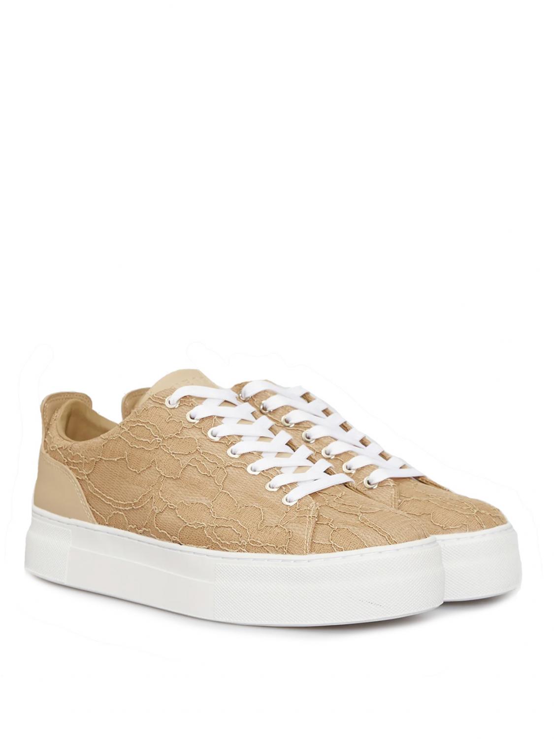 Platform best sale beige sneakers