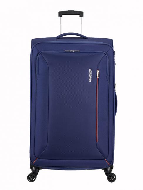AMERICAN TOURISTER HYPERSPEED SPINNER Expandable XL trolley COMBAT NAVY - Semi-rigid Trolley Cases