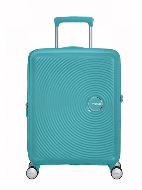 AMERICAN TOURISTER Trolley SOINDBOX line, hand baggage, expandable turquoise tonic - Hand luggage