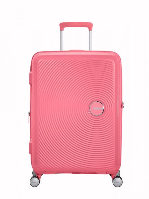 AMERICAN TOURISTER SOUNDBOX SPINNER Medium trolley, expandable sun kissed coral - Rigid Trolley Cases