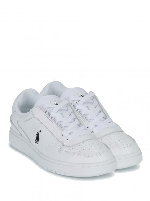 RALPH LAUREN POLO CRT PP Leather sneakers white/black pp - Unisex shoes