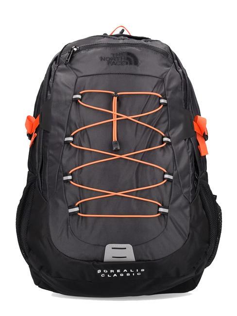THE NORTH FACE Borealis backpack 15” laptop bag asphalt grey/retro orange - Laptop backpacks
