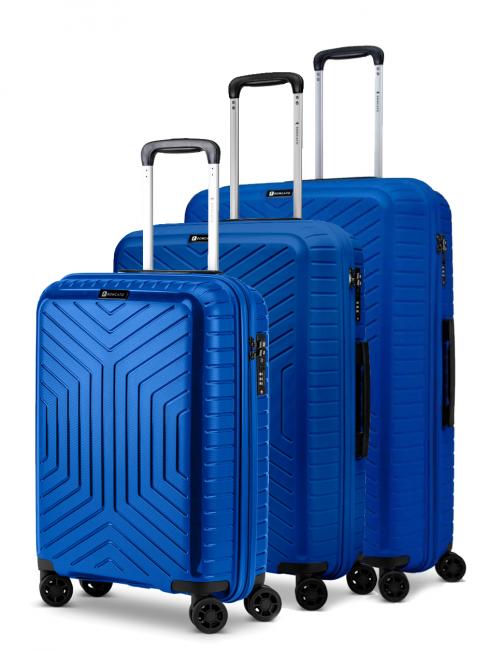 R RONCATO HEXA Set of 3 trolleys: cabin + medium + large royal blue - Trolley Set