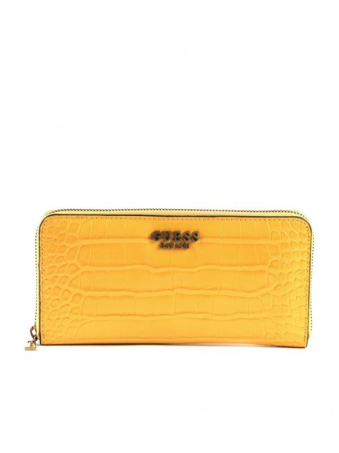GUESS LAUREL Large ziparound wallet yellow - Women’s Wallets