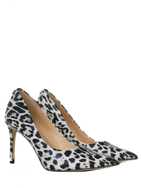 GUESS PIERA Animalier High neckline black white - Women’s shoes