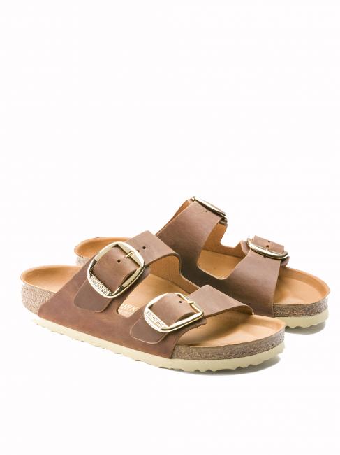 BIRKENSTOCK ARIZONA BIG BUCKLE Sandal in oiled leather cognac - Unisex shoes