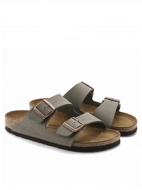 BIRKENSTOCK ARIZONA Nubuck sandal stone - Men’s shoes