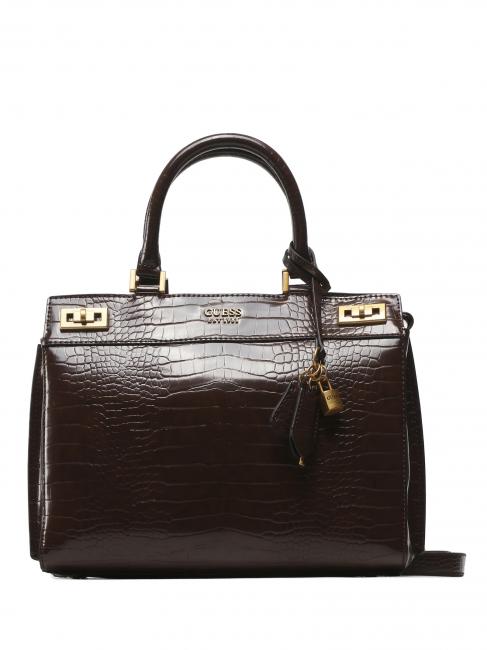 GUESS KATEY CROCO LUXURY Large handbag MULTI - Women’s Bags