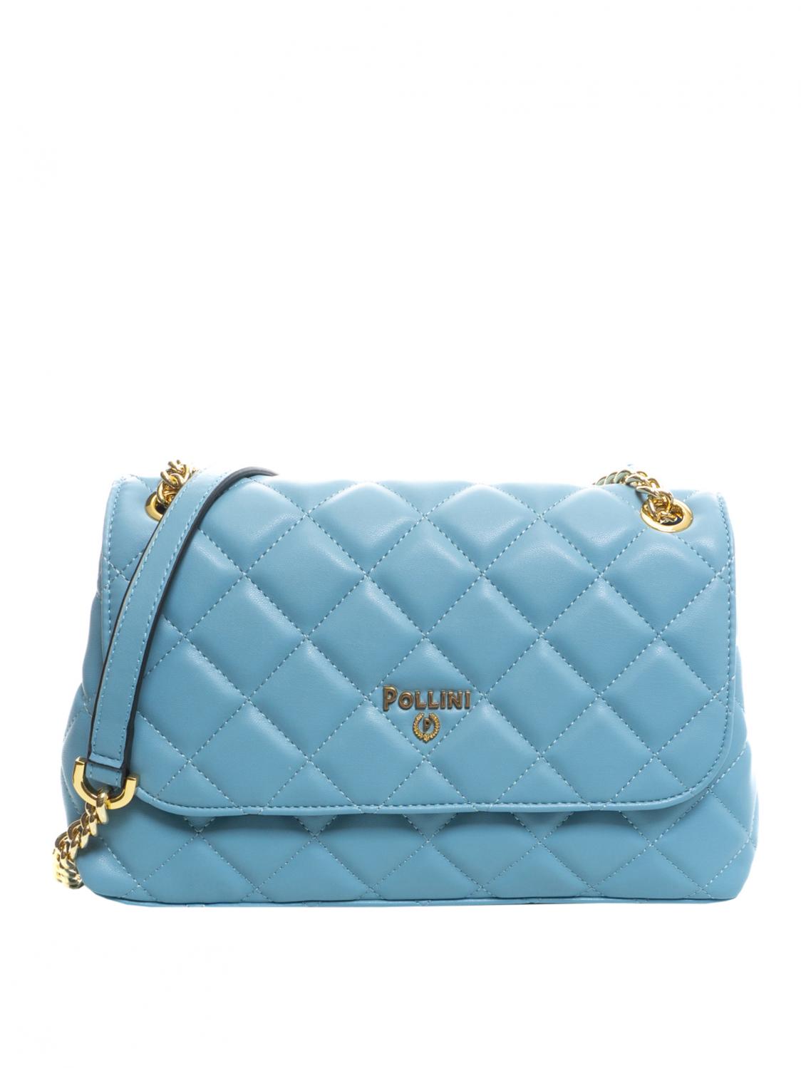 Pollini Soft Plain Shoulder Bag, Shoulder Bag Sky Blue - Buy At Outlet  Prices!