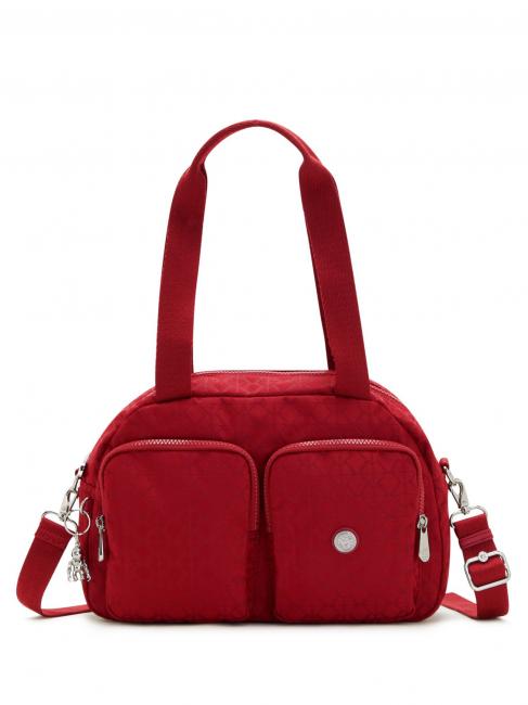 KIPLING COOL DEFEA Medium shoulder bag signature red - Women’s Bags