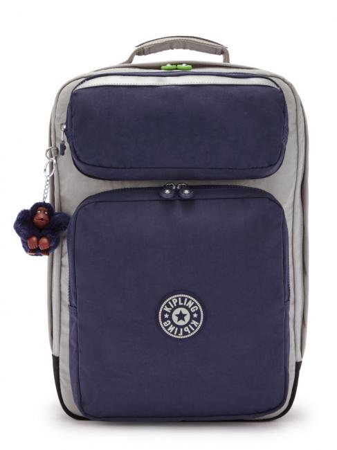 KIPLING SCOTTY Large backpack for 15" pc playful gray - Backpacks & School and Leisure