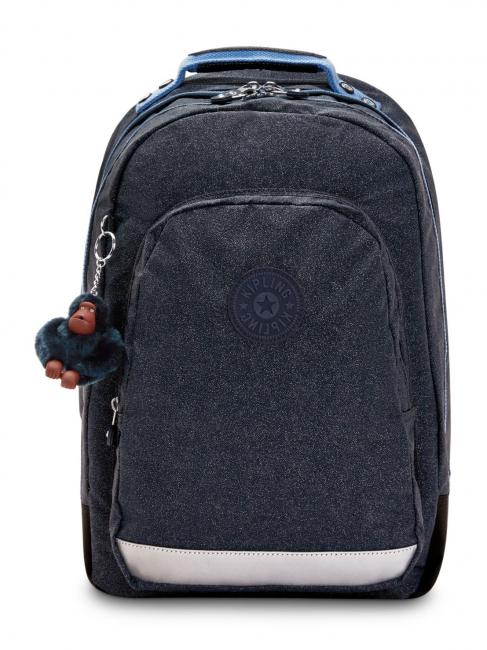 KIPLING CLASS ROOM 15" laptop backpack true blue glitter - Backpacks & School and Leisure