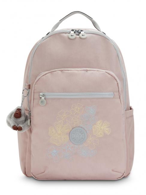 KIPLING SEOUL 15" laptop backpack pink dash girl - Backpacks & School and Leisure
