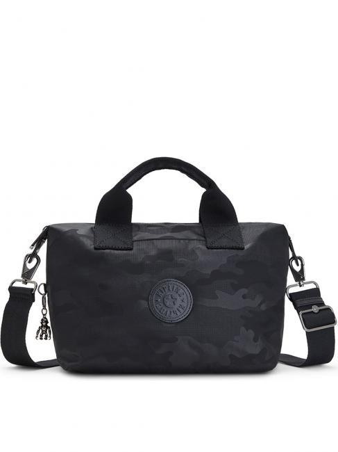 KIPLING KALA  Handbag with shoulder strap black camo embossed - Women’s Bags