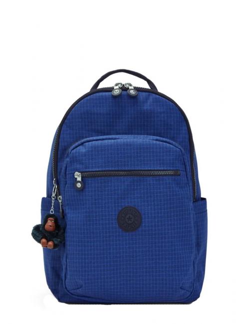 KIPLING SEOUL BTS Unisex backpack worker blue ribstop - Backpacks & School and Leisure