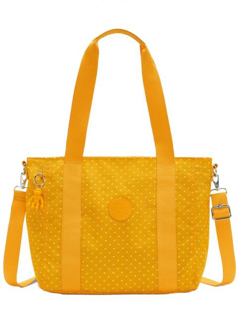 KIPLING CLASSIC ASSENI Shopper with shoulder strap soft dot yellow - Women’s Bags