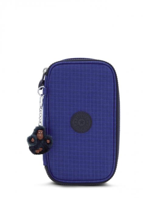 KIPLING 50 PENS BTS Case with zip worker blue ribstop - Cases and Accessories