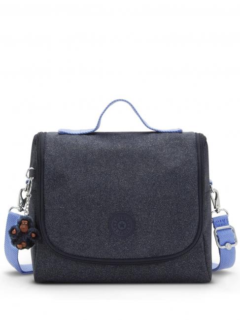 KIPLING NEW KICHIROU BTS + Lunch bag with shoulder strap true blue glitter - Kids bags and accessories