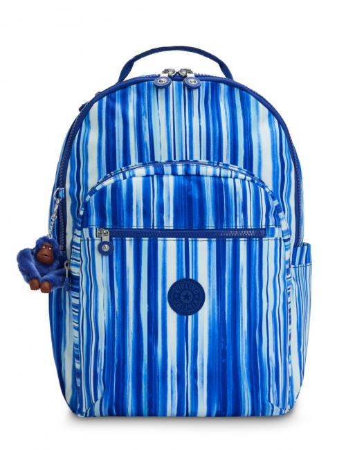 KIPLING SEOUL KIDS 15 "laptop backpack royal stripes - Backpacks & School and Leisure