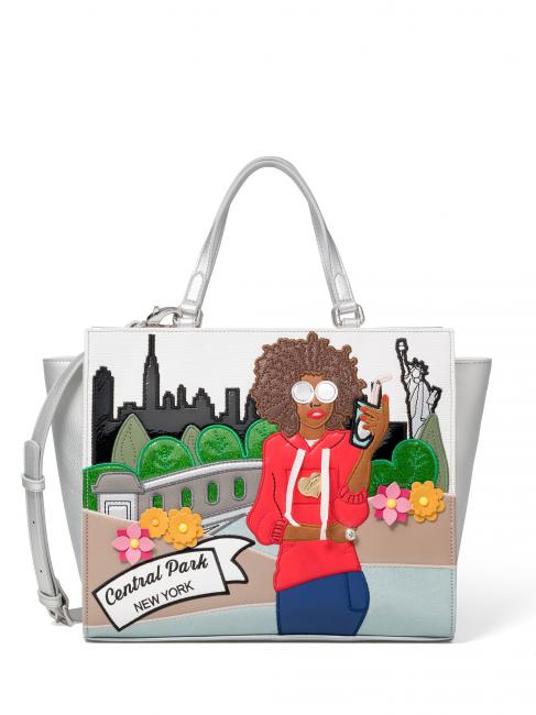 BRACCIALINI CARTOLINE NY Handbag with shoulder strap Black - Women’s Bags