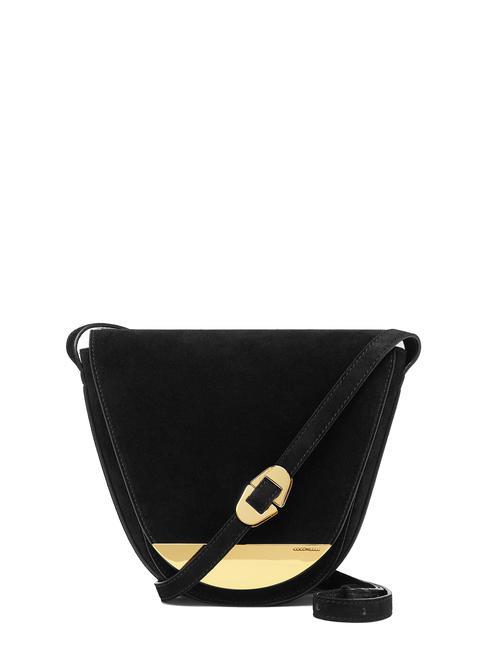 COCCINELLE JOSEPHINE Suede Mini shoulder bag Black - Women’s Bags