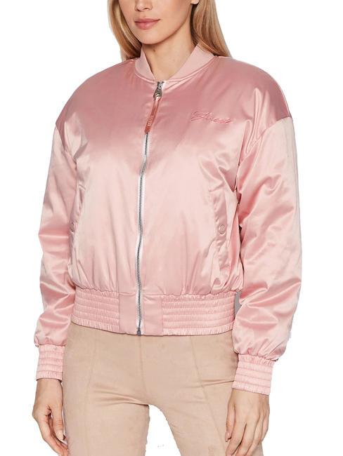 GUESS ALEXIA Bomber jacket pink roses - Women's Jackets