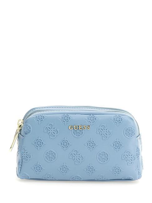 GUESS 4G LOGO PEONY Double zip toiletry bag slate - Sachets & Travels Cases