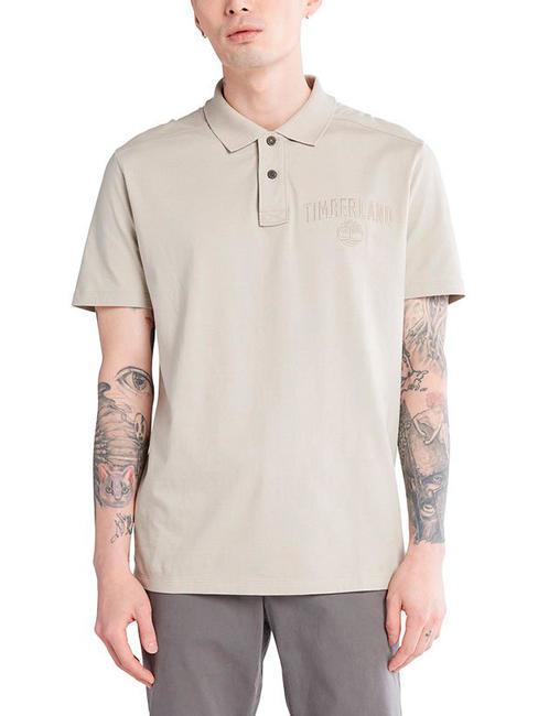 TIMBERLAND EK+ REC.CTN Cotton polo shirt with embroidery island fossil - Polo shirt