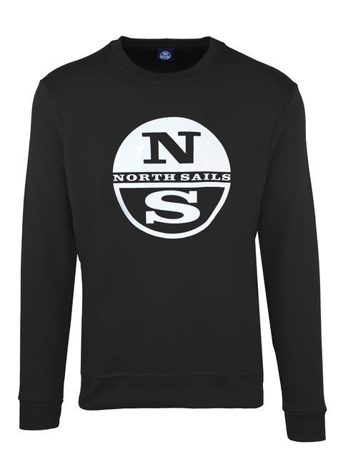 NORTH SAILS LOGO PRINT Crew neck sweatshirt black - Sweatshirts