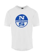 NORTH SAILS LOGO PRINT Cotton T-shirt white - T-shirt - 1