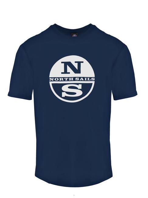 NORTH SAILS LOGO PRINT Cotton T-shirt blue navy - T-shirt