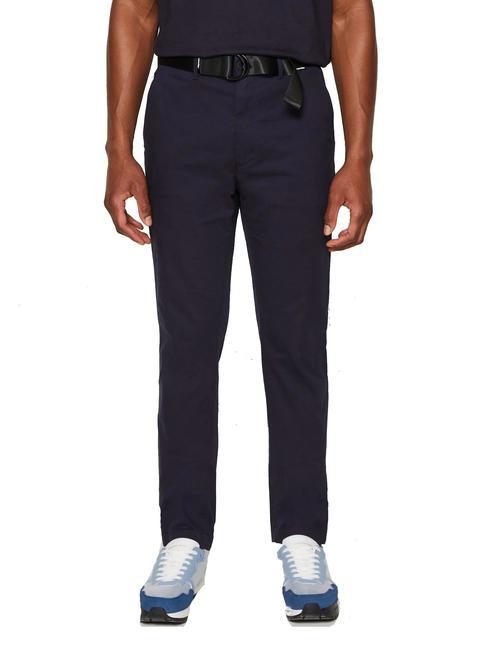 CALVIN KLEIN MODERN TWILL Slim fit trousers in cotton nightsky - Trousers