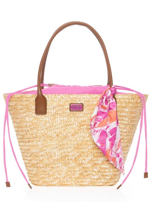 MANDARINA DUCK SEASHELL STRAW Shoulder bag pink bubble - Women’s Bags