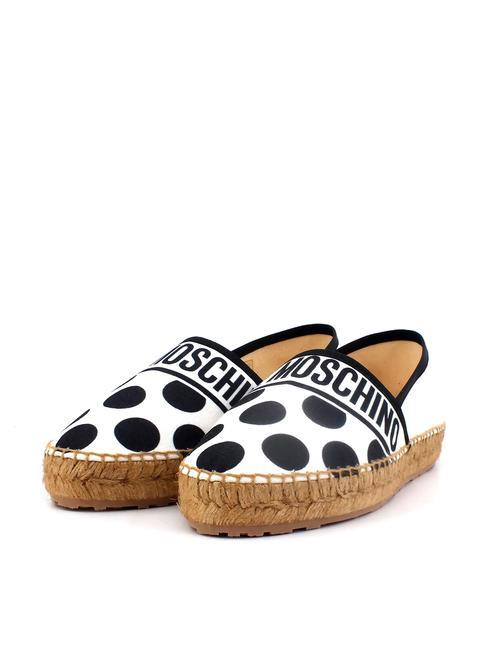 LOVE MOSCHINO POIS Espadrilles with polka dots ivory - Women’s shoes