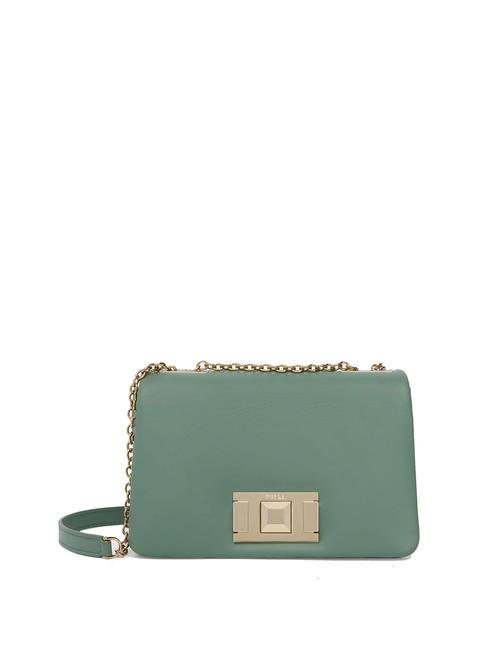 FURLA LULU Calf leather shoulder bag mineral greens - Women’s Bags